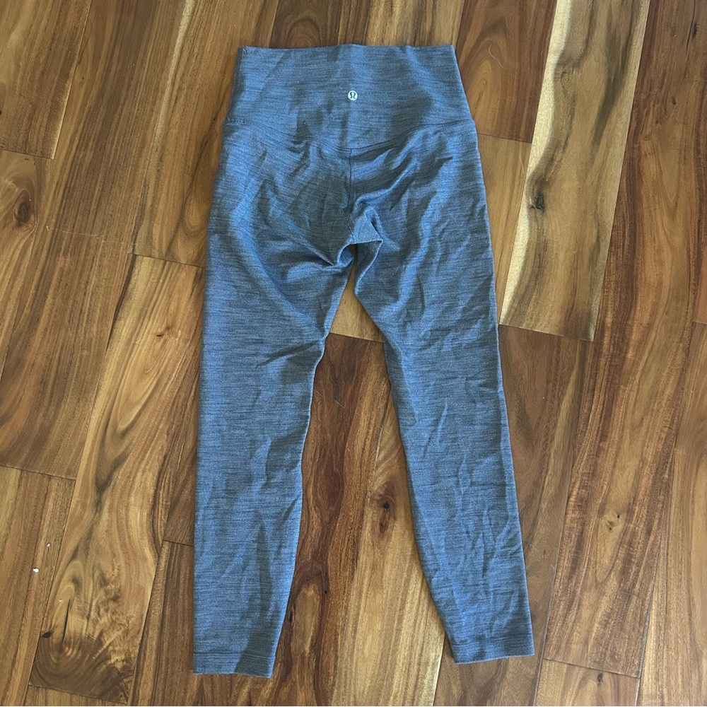 Lululemon Gray Heathered Leggings 25”